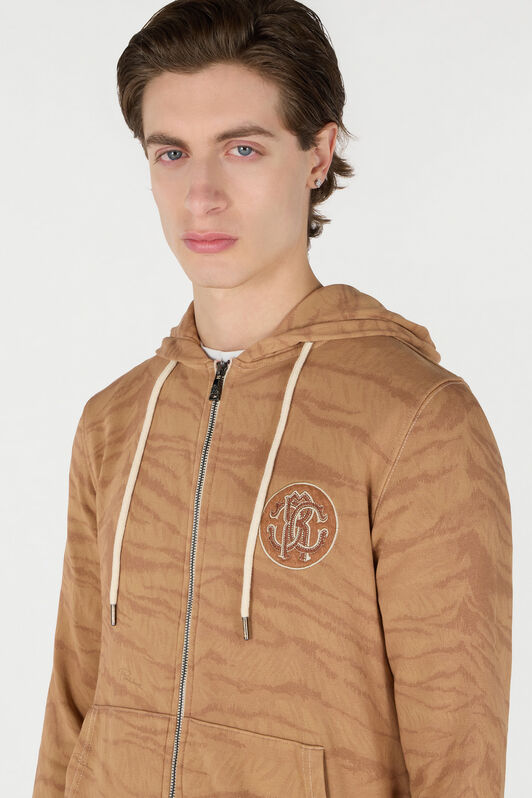 RC Sweatshirt Mit Kapuze Tiger Skin BEIGE OOT69B-5OO65