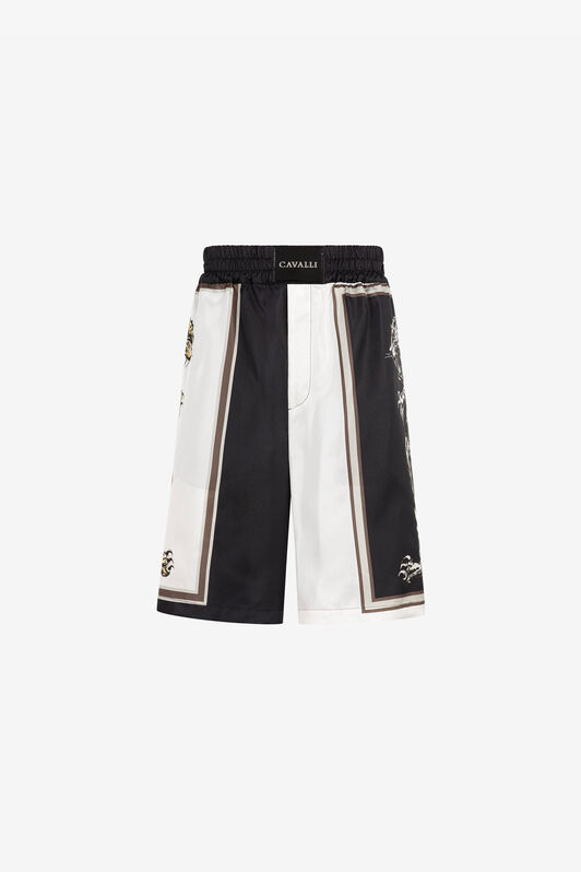 RC Panther-print knee-length shorts MULTICOLOR QRT226-2N404