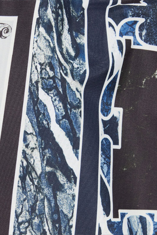 RC Badeshorts Mit Print Marble Und Fang Dunkelblau URH00A-5RN65
