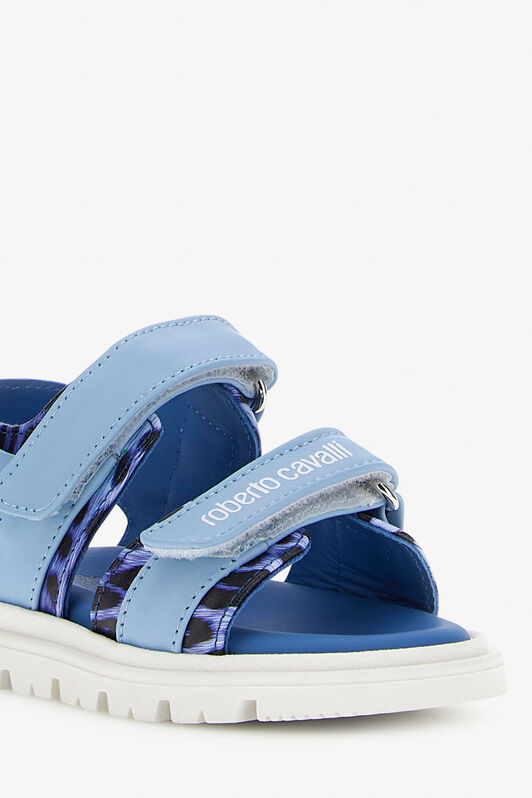 JU RC Logo Sandals BLU/JAGUAR DARK BLUE SJS00I-PZJ02