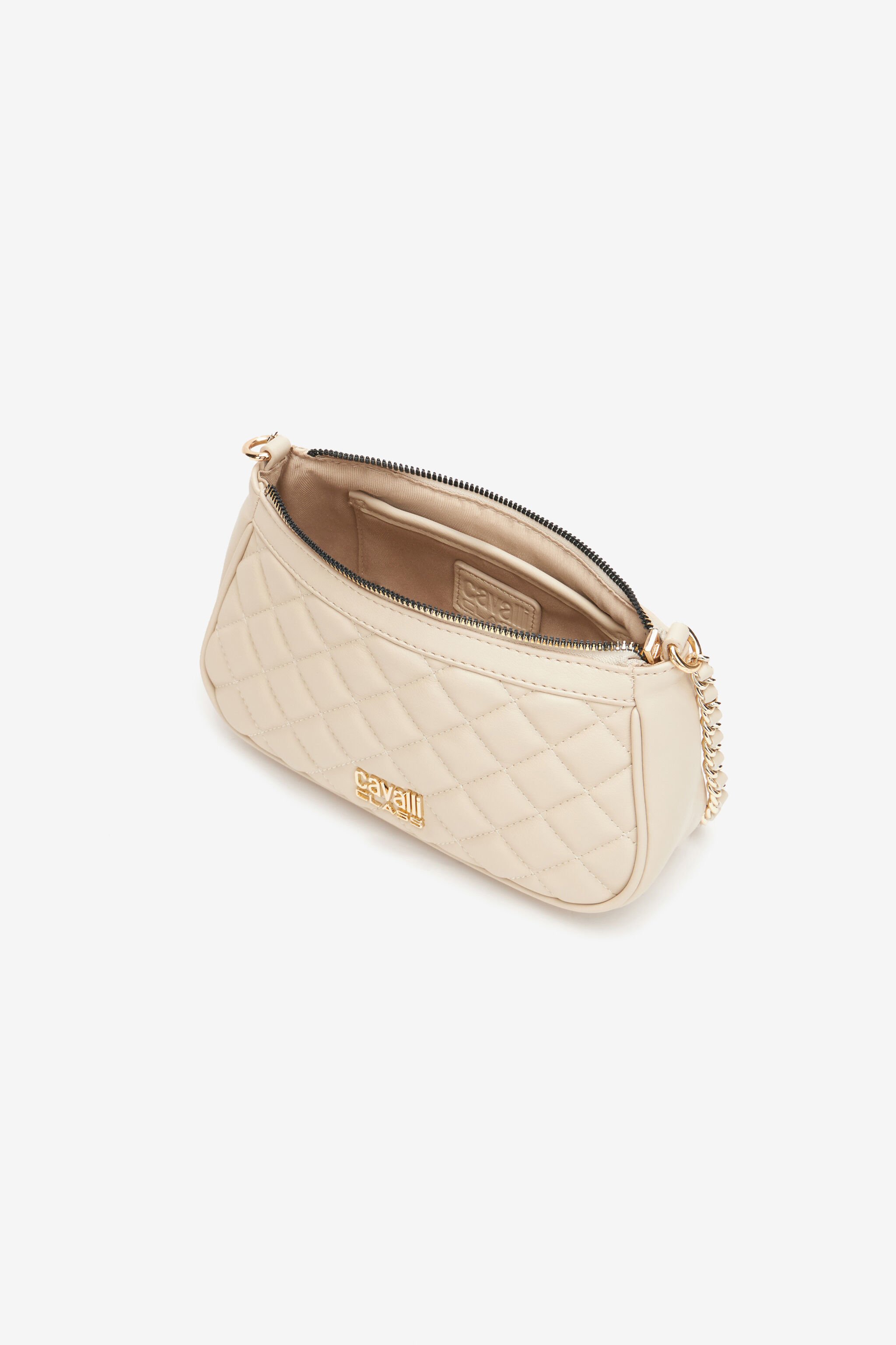 CL Schultertasche Mit Steppnähten Cavalli Class Elfenbein SXB01I-AB076