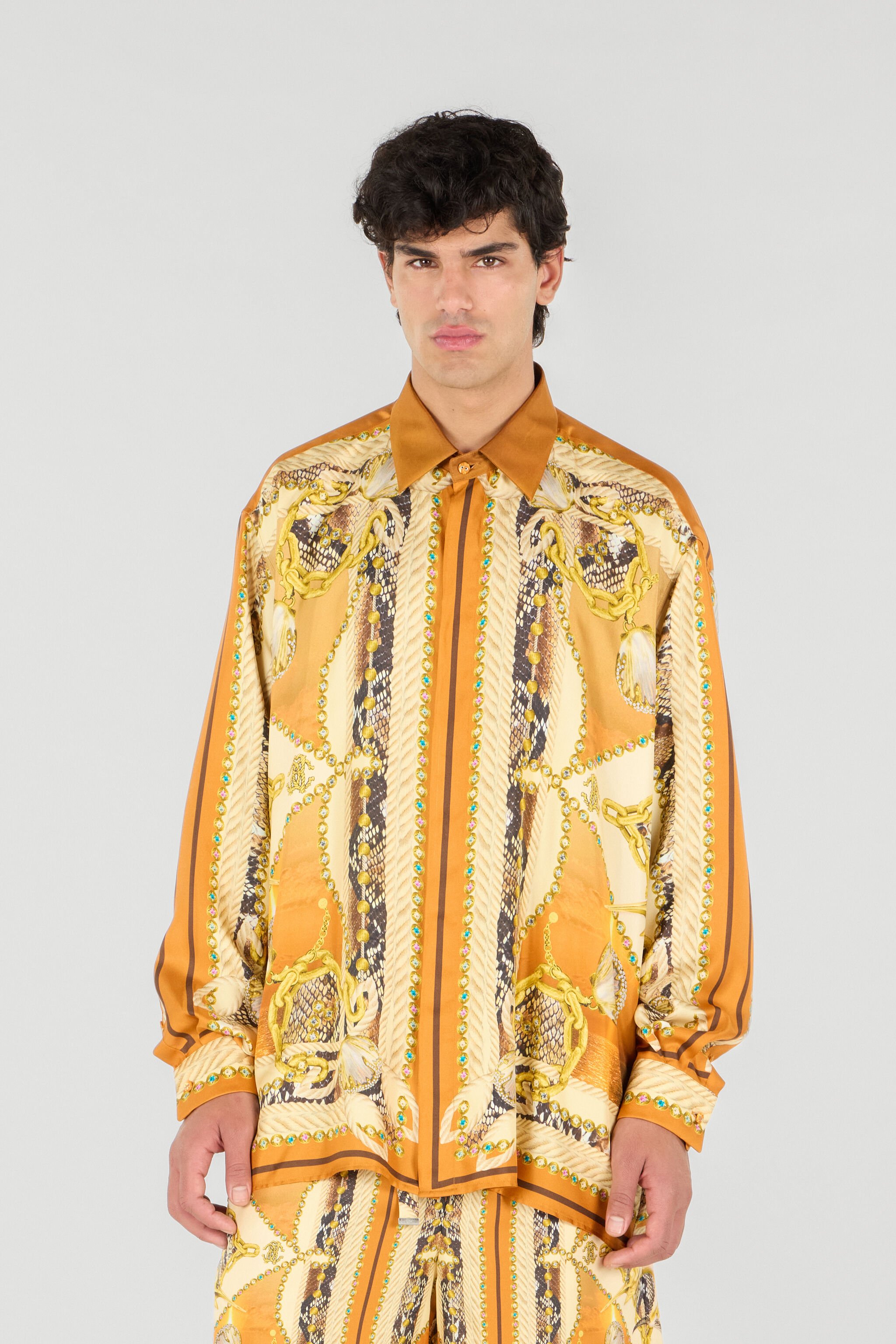 RC Man Silk Shirt Orange UMT723-4QP14