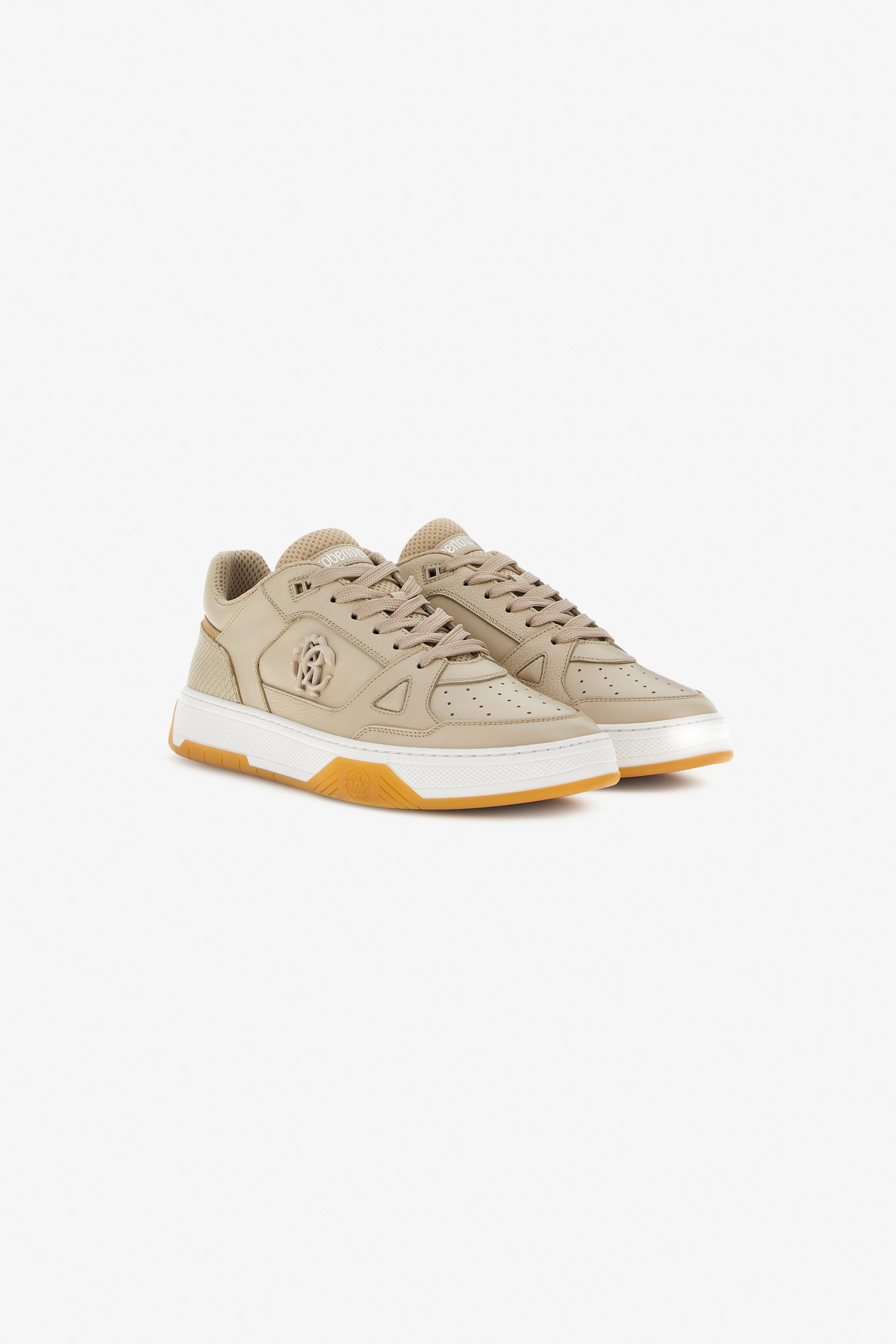 RC RC logo Sneakers Light Brown SRS045-PZA01