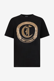 JC T-Shirt Nera BLACK/GOLD VFT180-VF303