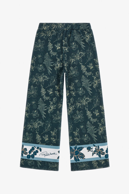 JU Pantaloni stampa floreale BLUE TJT22I-5OM08