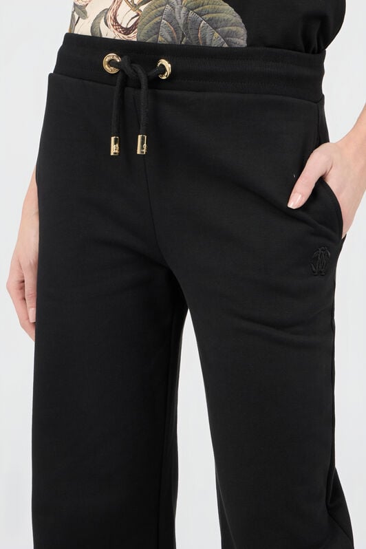RC Pantalon En Coton Noir Avec Monogram RC BLACK SOT20H-CF013