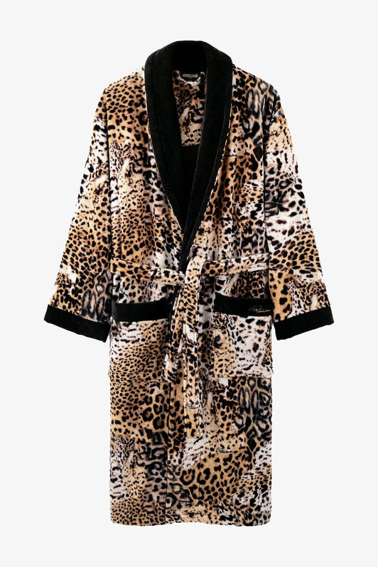 HO Jaguar Skin Print Bath Robe HO Jaguar Skin Print Bath Robe JAGUAR SKIN VALH10-IH019