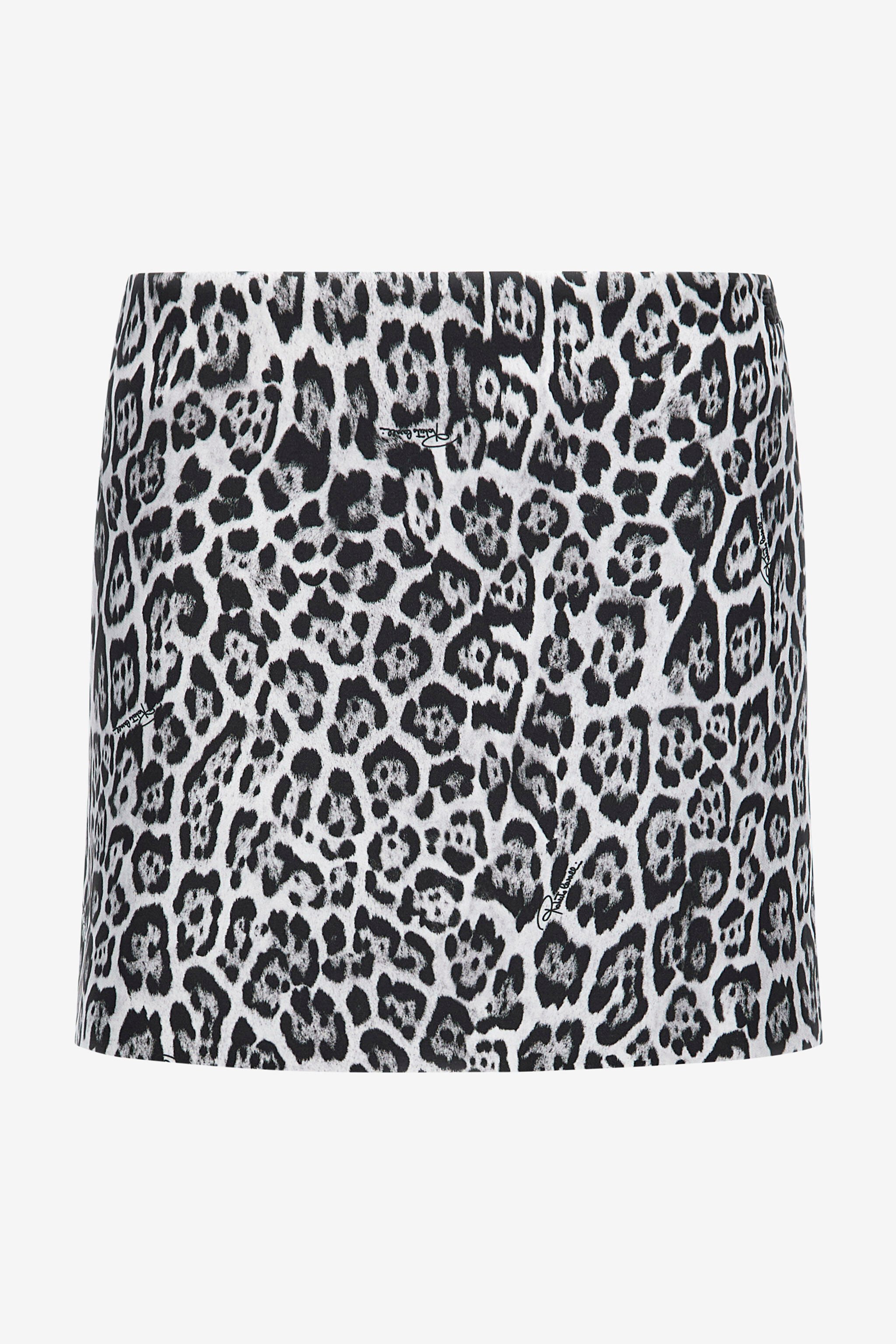 RC Miniskirt with Leopard print Black/White NOT30C-DQM81