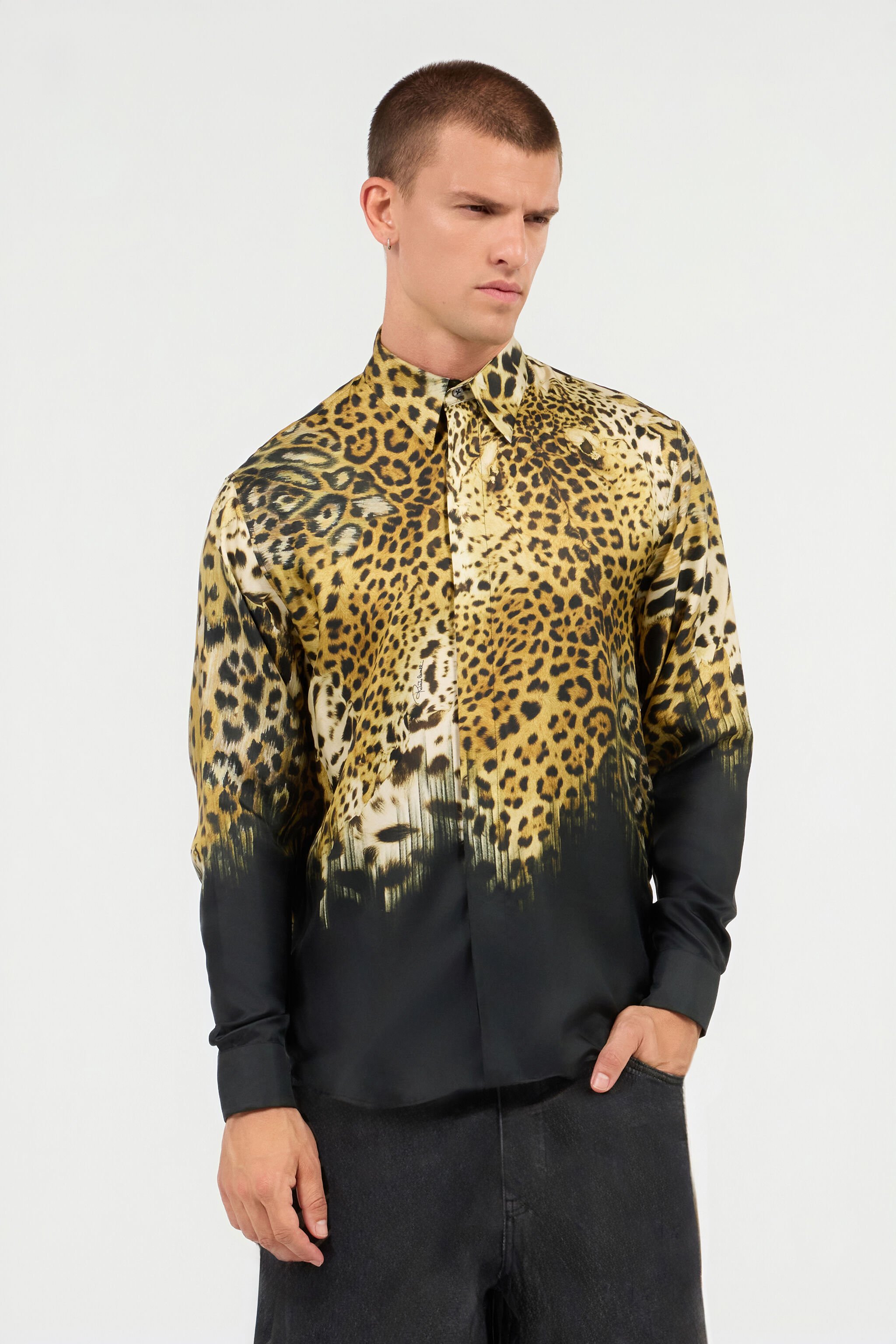 RC Jaguar Skin print shirt Light Brown SRT714-4QL49