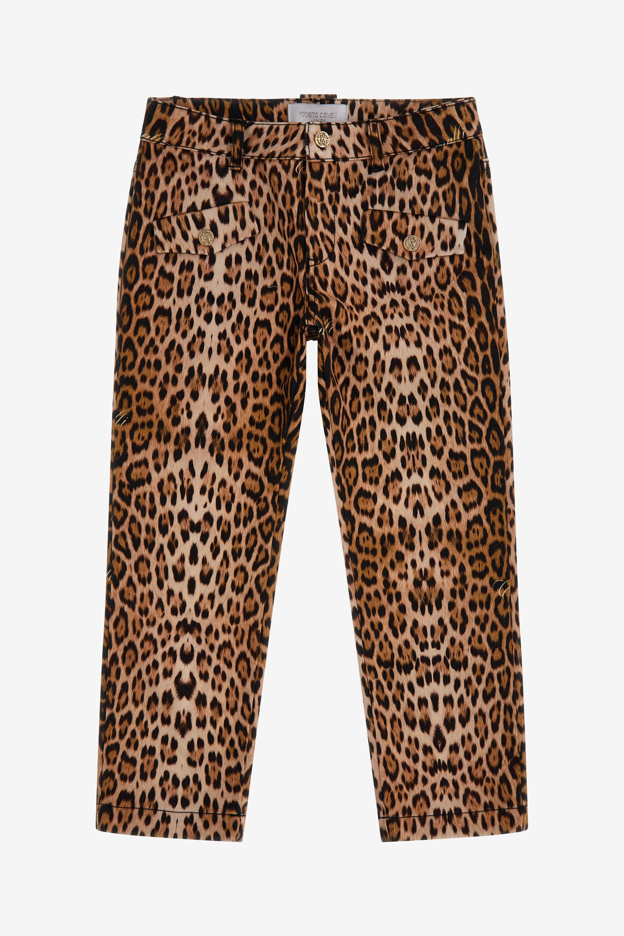 JU Jaguar Skin print pants Light brown SJT225-6SF65