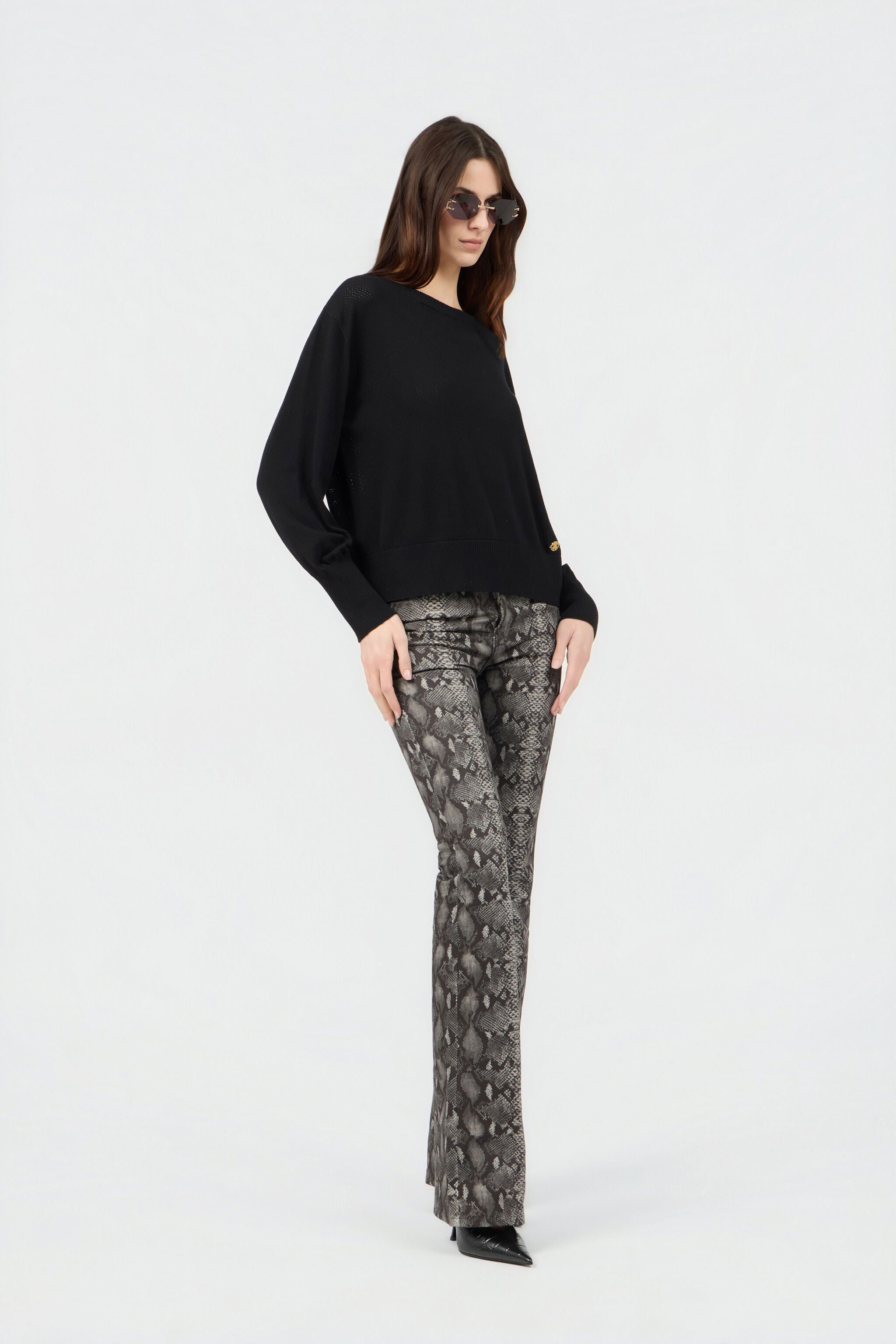 RC Python Print Jeans PYTHON DARK GREY SOJ20S-DL008