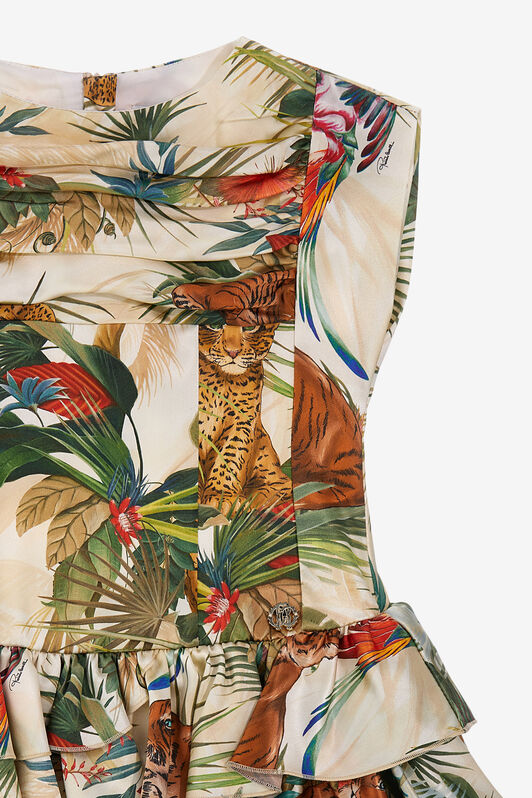 JU Sleeveless Jungle-Print Dress JU Sleeveless Jungle-Print Dress MULTICOLOR SJT143-5II96