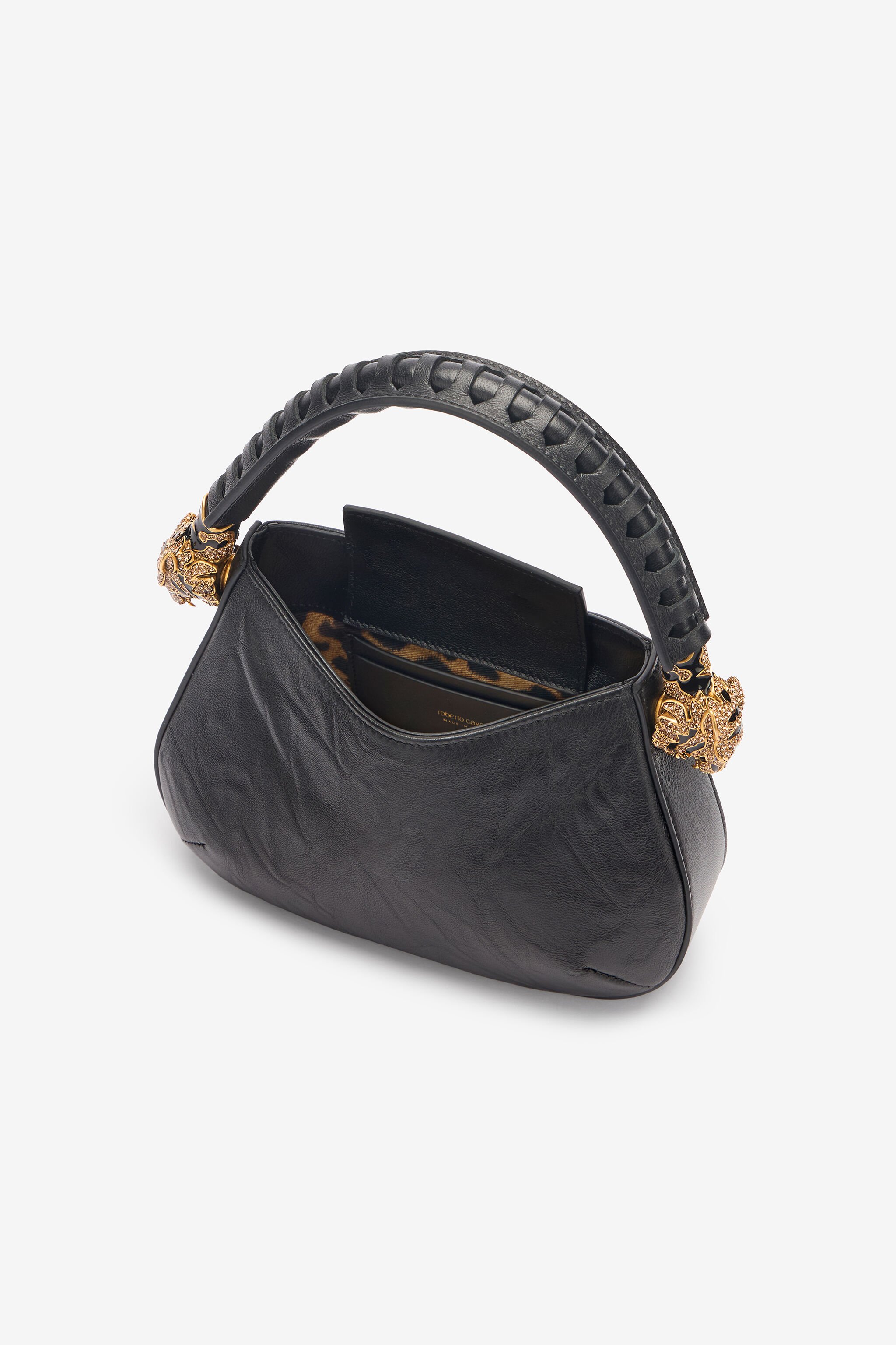RC Leather Hobo Roar Bag Black TWB002-PNE01