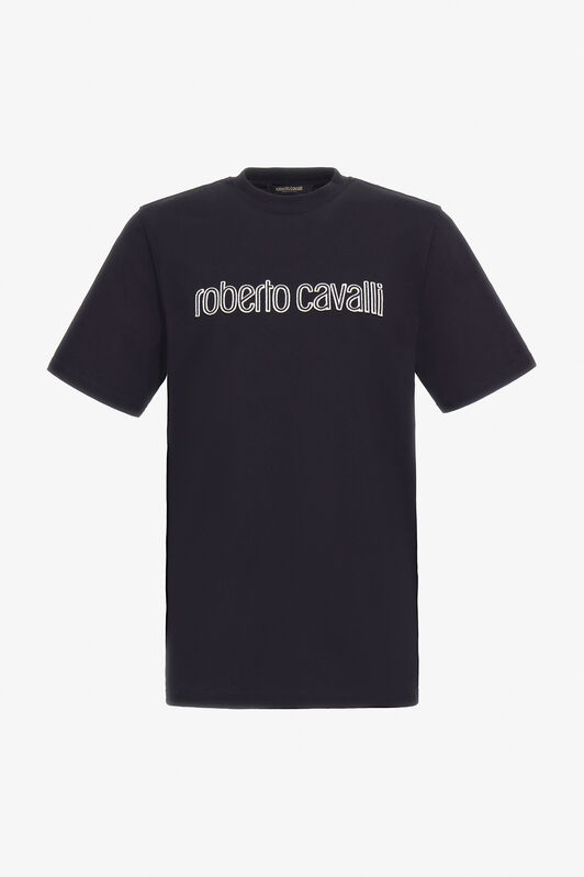 RC Roberto Cavalli Logo T-Shirt Black TRT61B-JD060