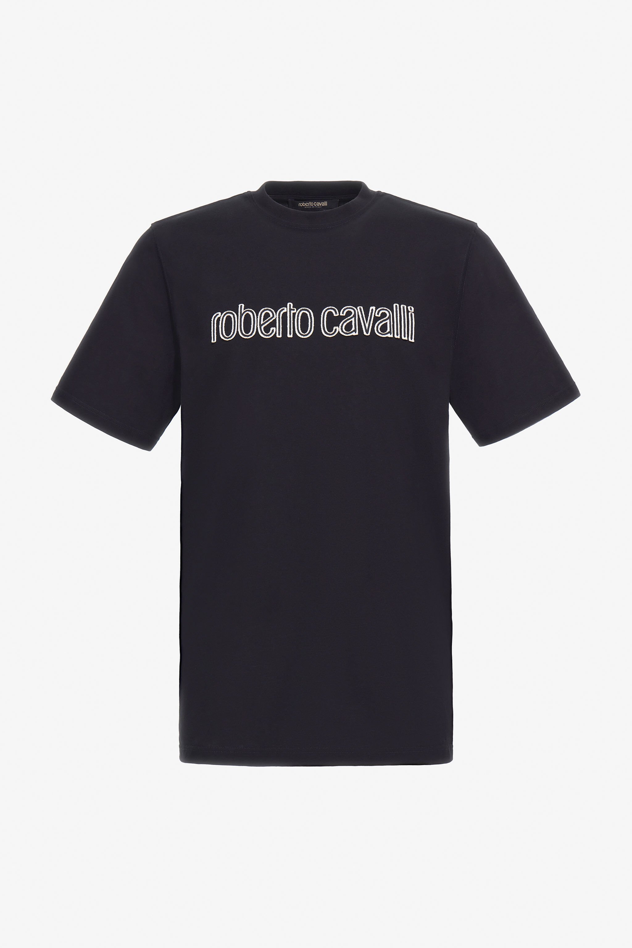 RC Roberto Cavalli Logo T-Shirt Black TRT61B-JD060