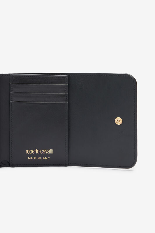 RC Small wallet in printed leather with logo Black/White TKA002-PZ02S