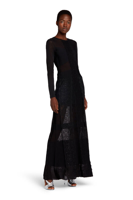 RC Kleid im Layering-Look Schwarz KQM120-MH001