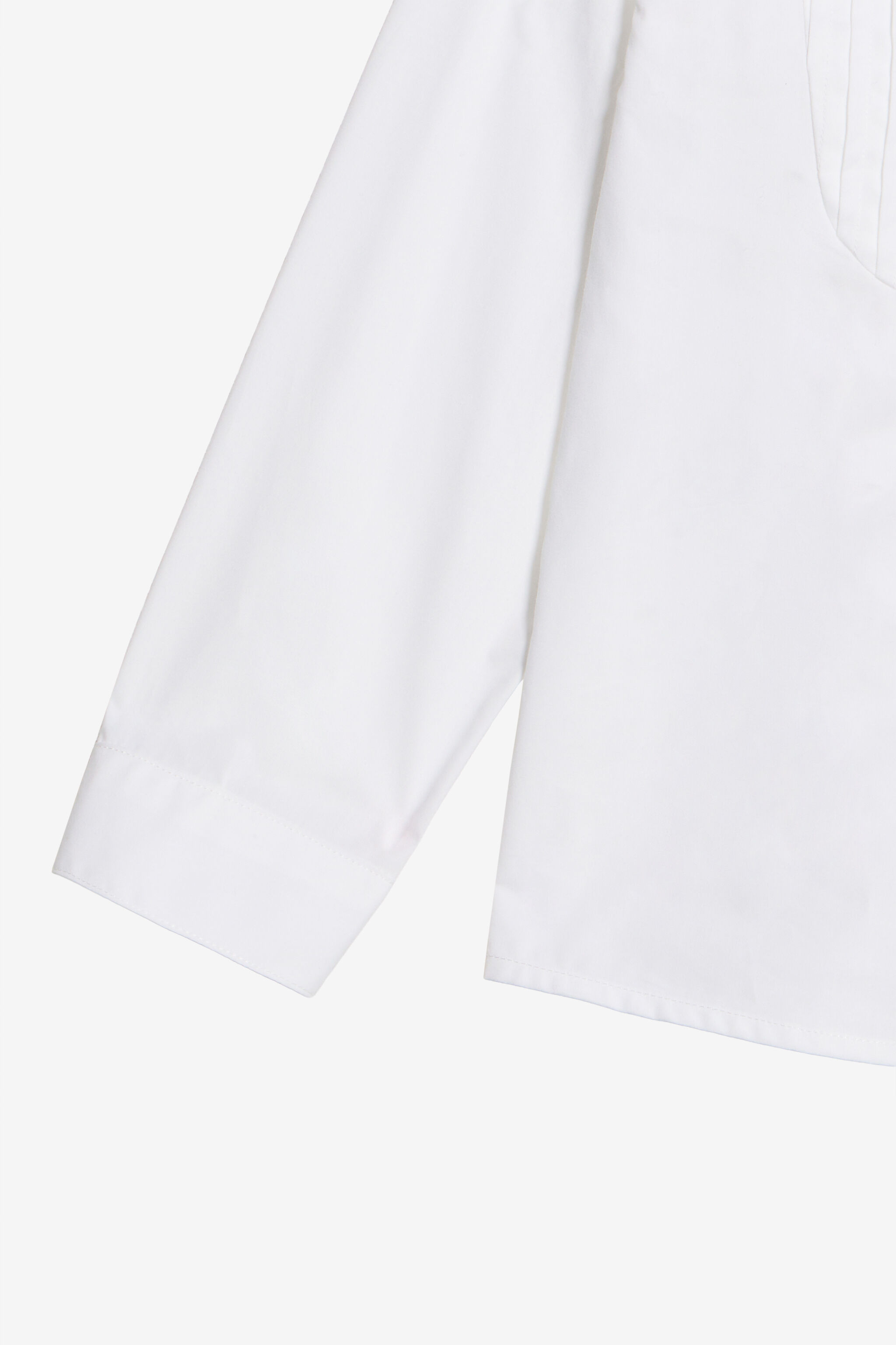 JU Weißes Baumwollhemd mit Monogram RC OPTICAL WHITE WJT706-CH004