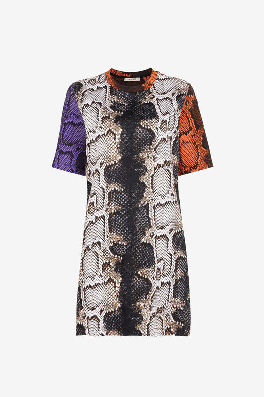 RC Python-Print Mini Dress NATURALE/NATURALE PQT10A-3PF01