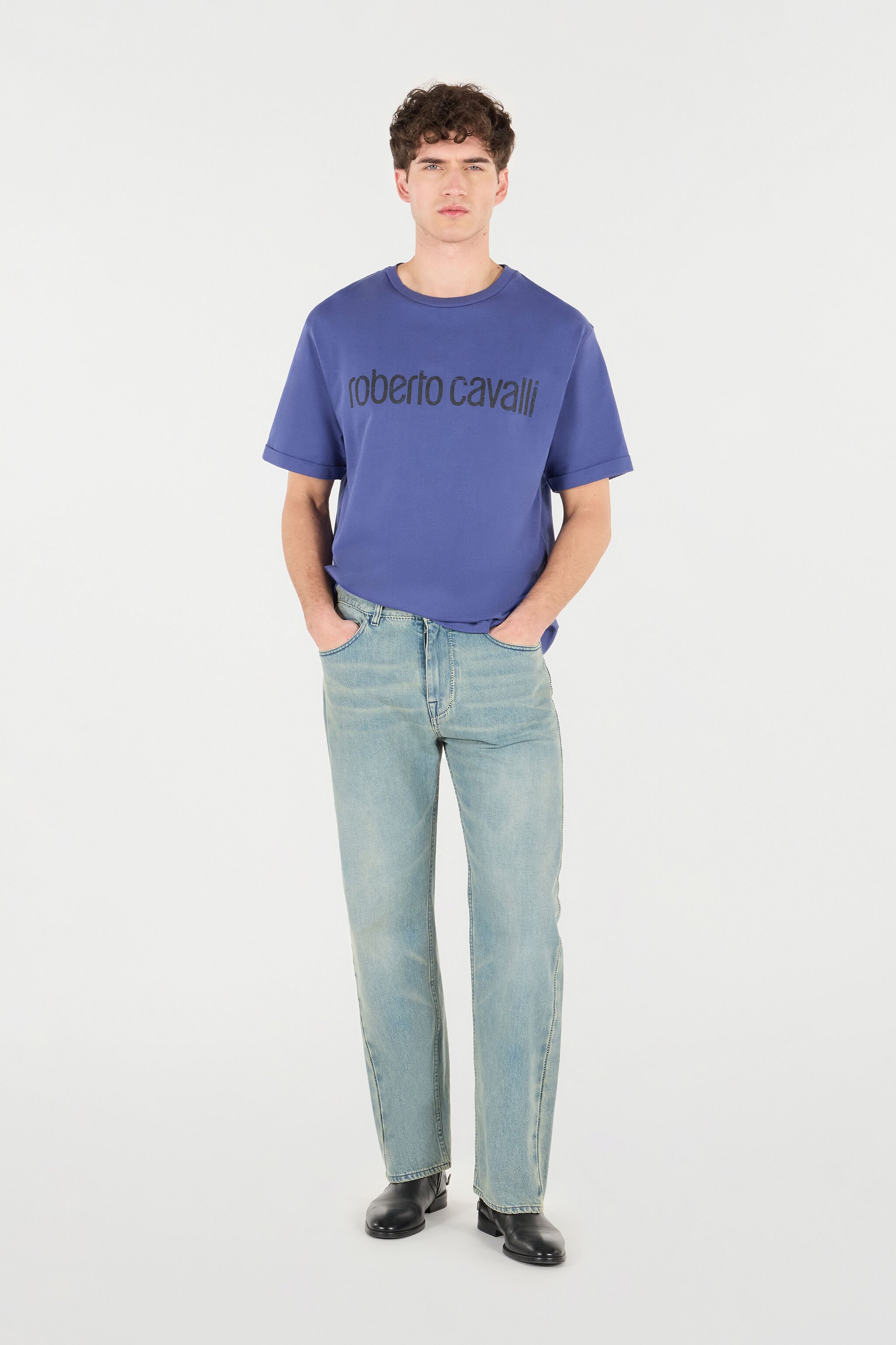 RC T-Shirt Mit Logo Im Used-Look Navy POT62A-JD060