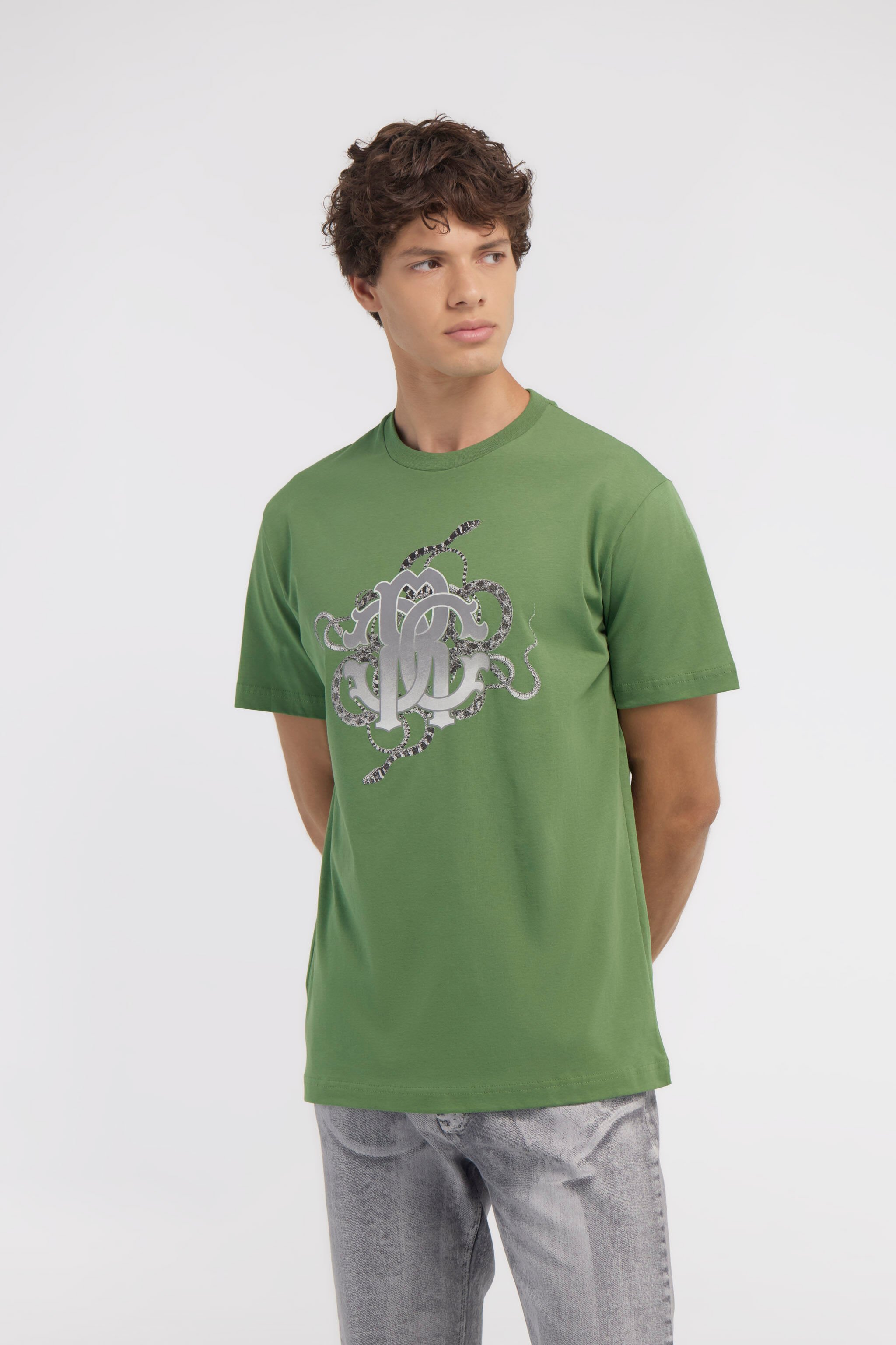 RC T-shirt with Snake print Green NOT60N-JD060