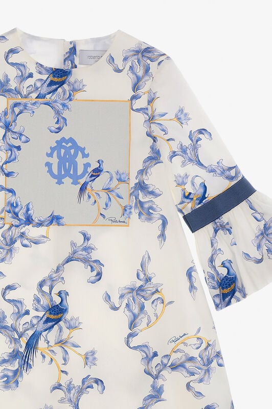 JU Printed Dress Hellblau SJT146-4FL49