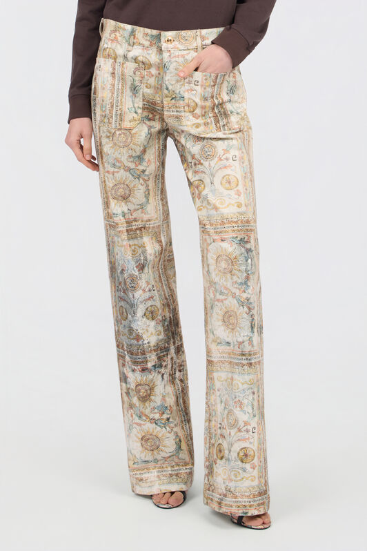 JC Persian Tarot Print Jeans JC Persian Tarot Print Jeans SHIFTING SAND WFJ049-WF533