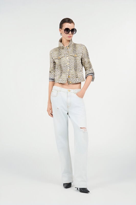 RC Pop Jaguar Animal-Print Jacket YELLOW/BLACK WQJ450-DAR30