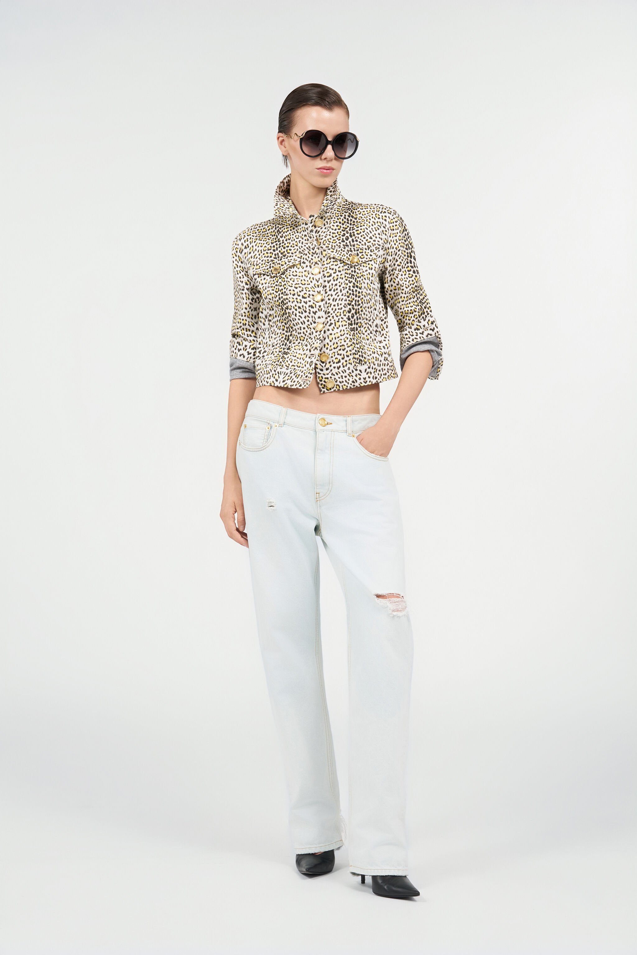 RC Pop Jaguar Animal-Print Jacket YELLOW/BLACK WQJ450-DAR30