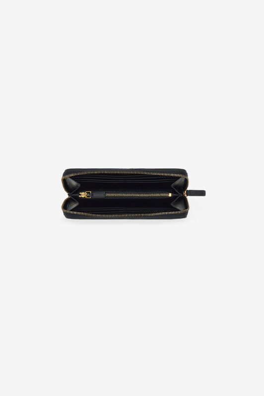 RC Wallet with Monogram RC and zip Black SKA001-PN462