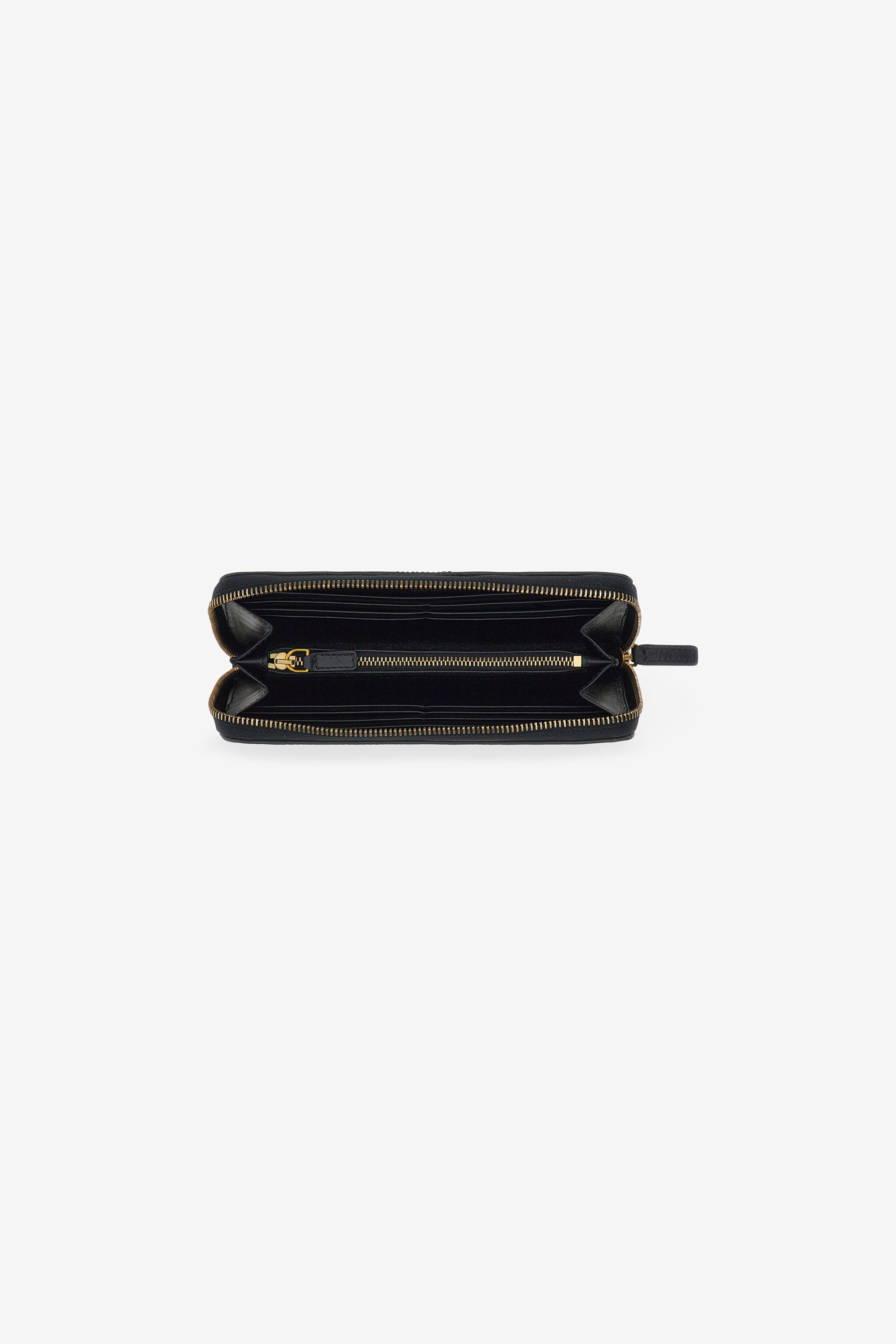RC Wallet with Monogram RC and zip Black SKA001-PN462