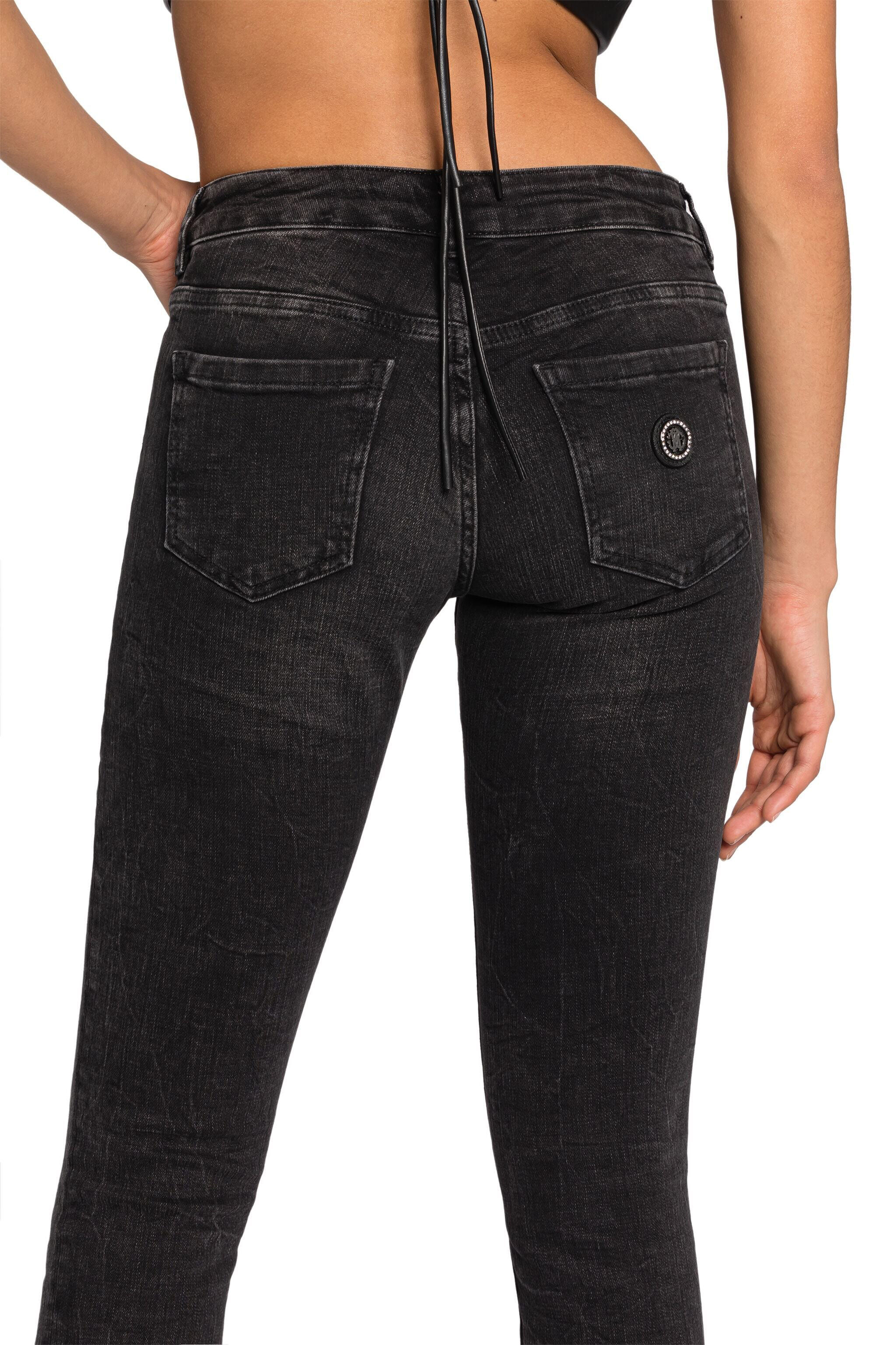 RC RC Monogram Skinny Jeans Black JSJ20S-DS015