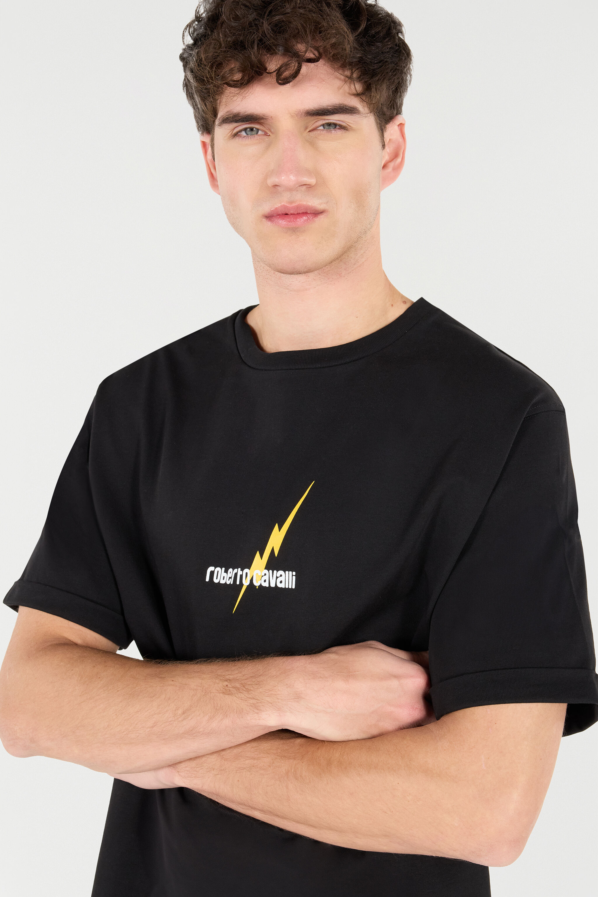 RC T-Shirt With Print And Logo Black POT62B-JD060