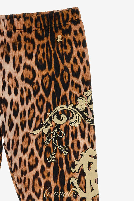 JU Jaguar Skin print pants Hellbraun SJT200-JFF65