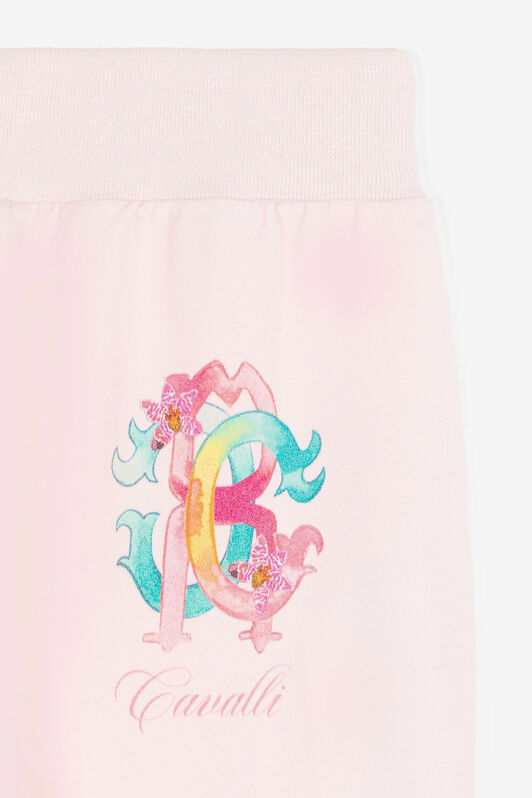 JU Logo-print cotton track pants JU Logo-print cotton track pants Pink QJT262-CF050