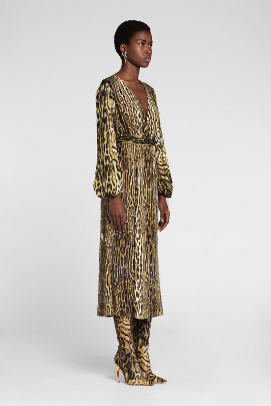 RC Ocelot-Print Dress NATURALE/NATURALE PKT114-5LE37