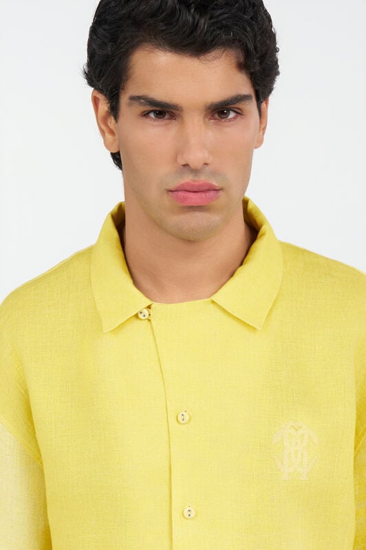 RC Chemise en lin YELLOW WNT760-3HR37