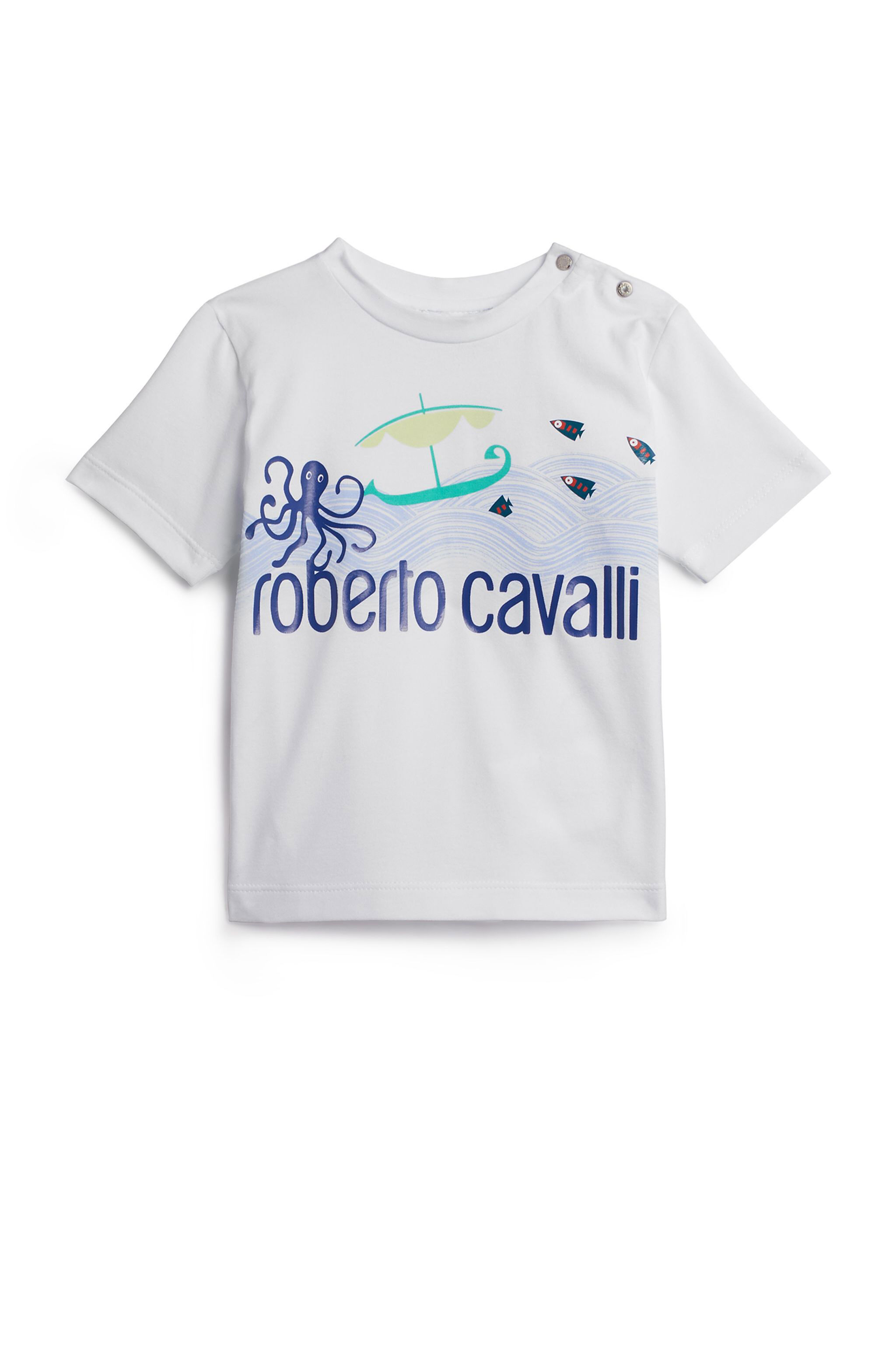 JU White Odyssea print T-shirt WHITE IJT676-JV025