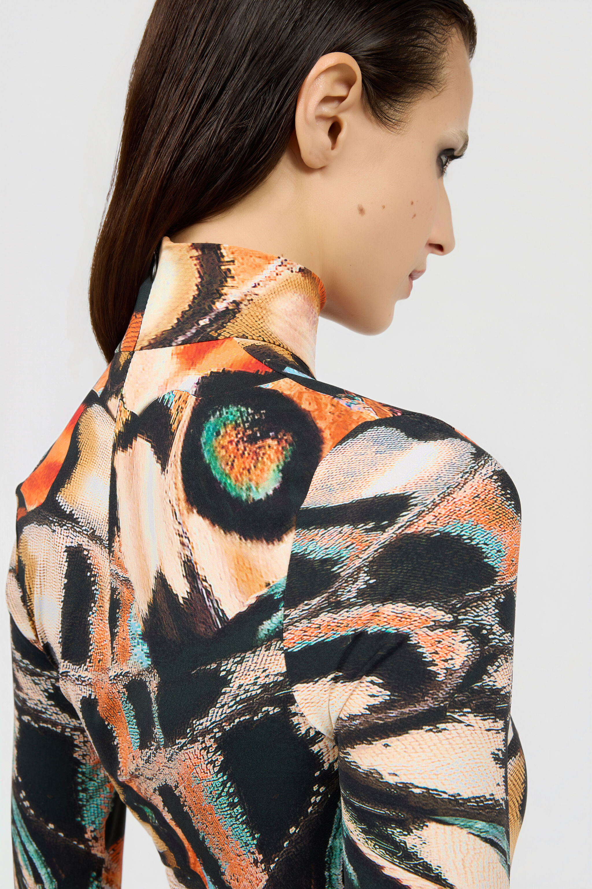 RC Top Estampado Butterfly BLACK/MULTICOLOR XQT608-LNT28