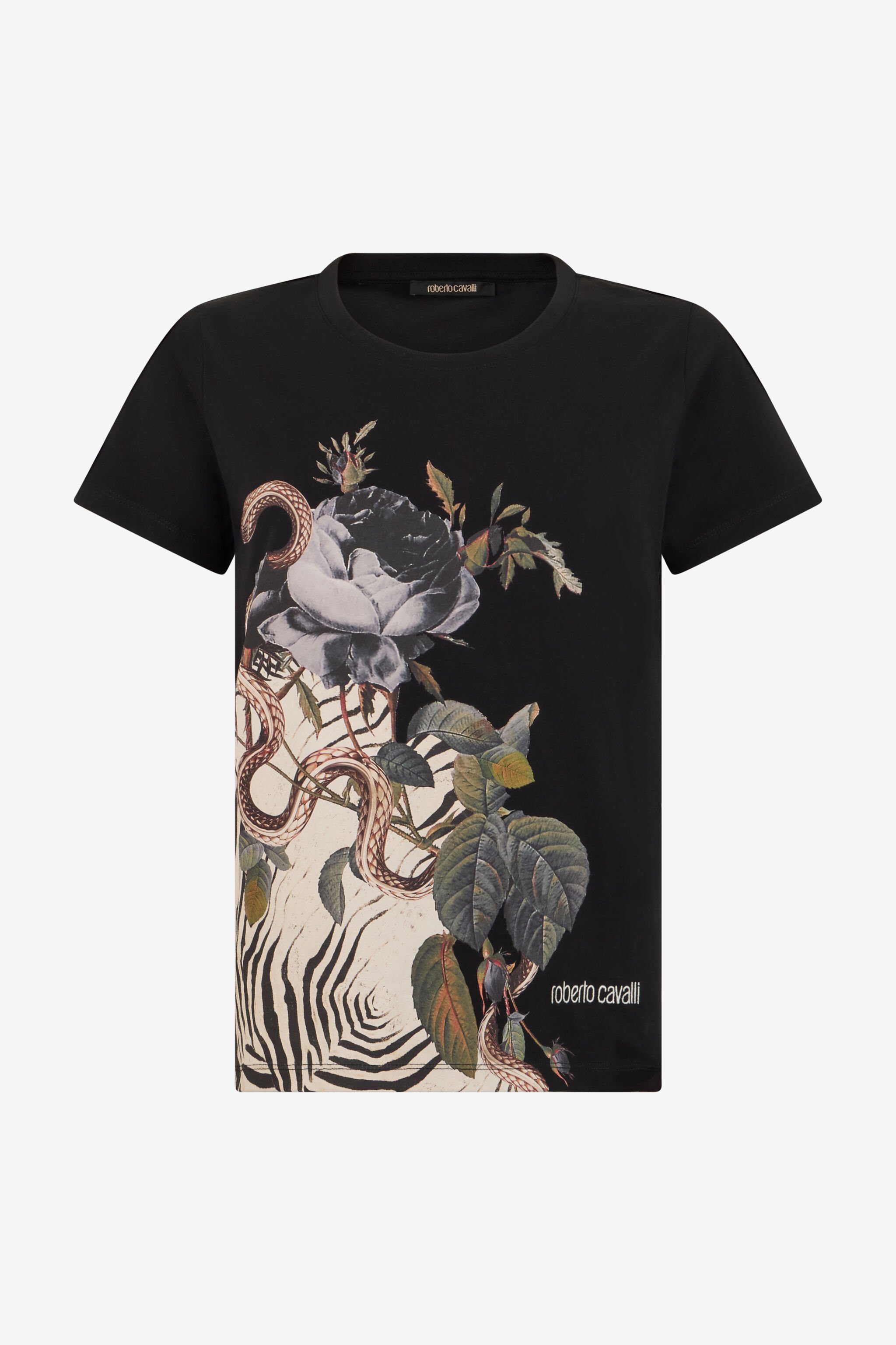 RC T-Shirt Mit Jewellery Foulard-Print BLACK SOT60J-JD003