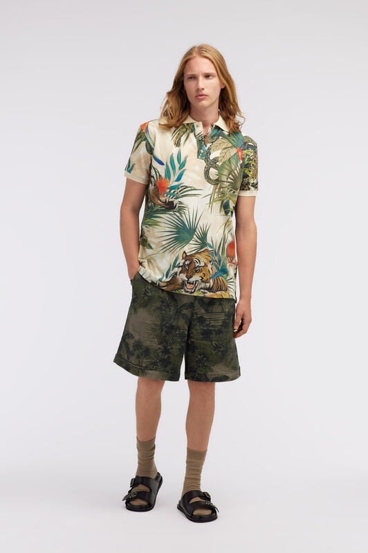 RC Polo Jungle print Green SRT64E-XKH21