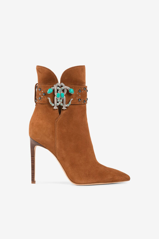 RC Mirror Snake Ankle Boots Brown RKS016-PNC00