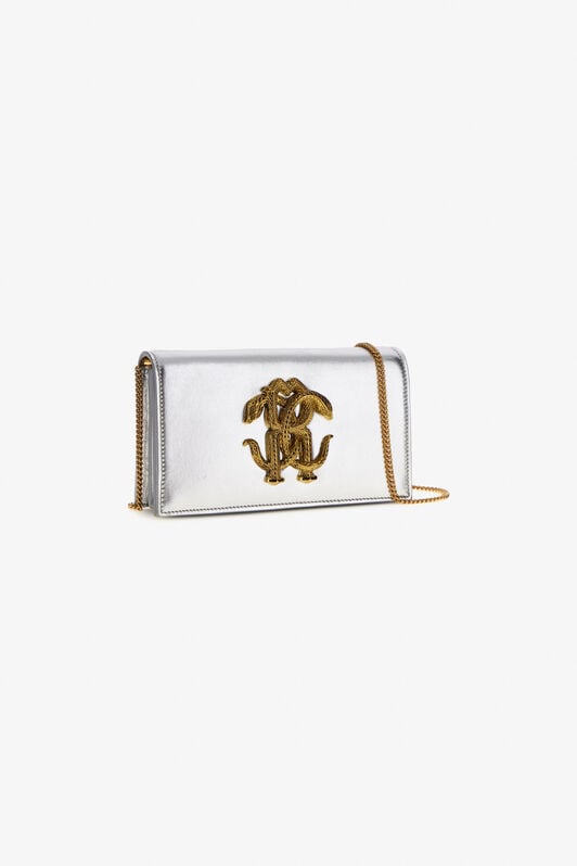 RC Shoulder bag with Monogram Mirror Snake RC Shoulder bag with Monogram Mirror Snake Silver SKB112-PN199