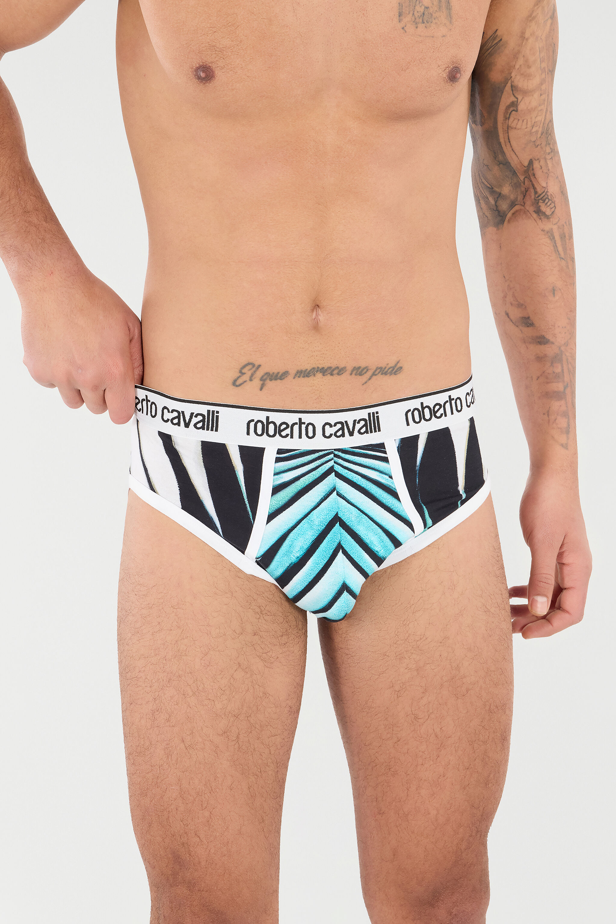 RC Briefs with Ray of Sea Print Bleu clair TRO01A-JJP80
