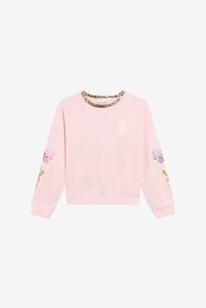 JU Pink Cotton Sweatshirt BABY PINK TJT69R-CF050