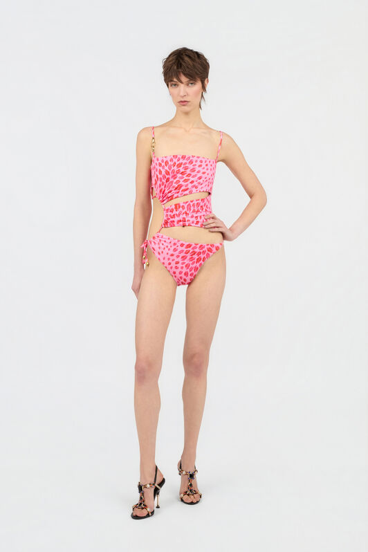 JC Costume Intero Stampa The Jaguar Kiss 433 ROSA + 455 FUXIA WFM039-WF758