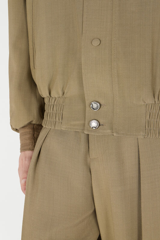 RC Buttoned Bomber Jacket Brown URT465-VI045