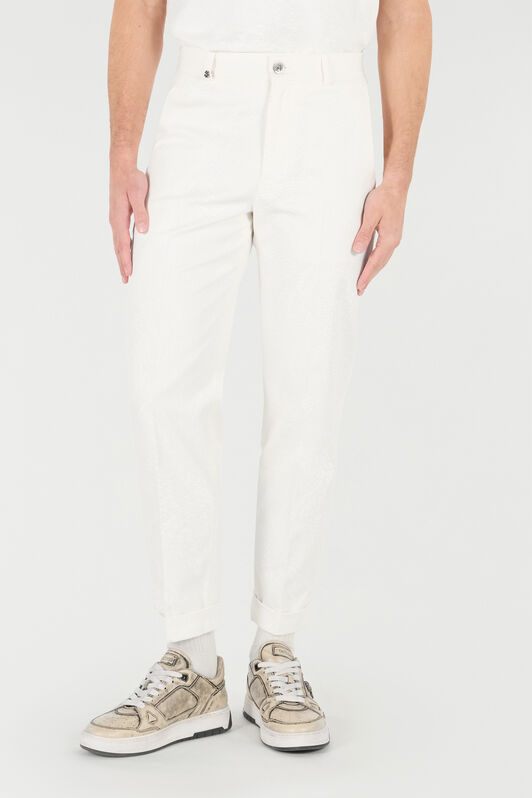 RC Pantalon Jambe Droite Blanc URT247-4NN53