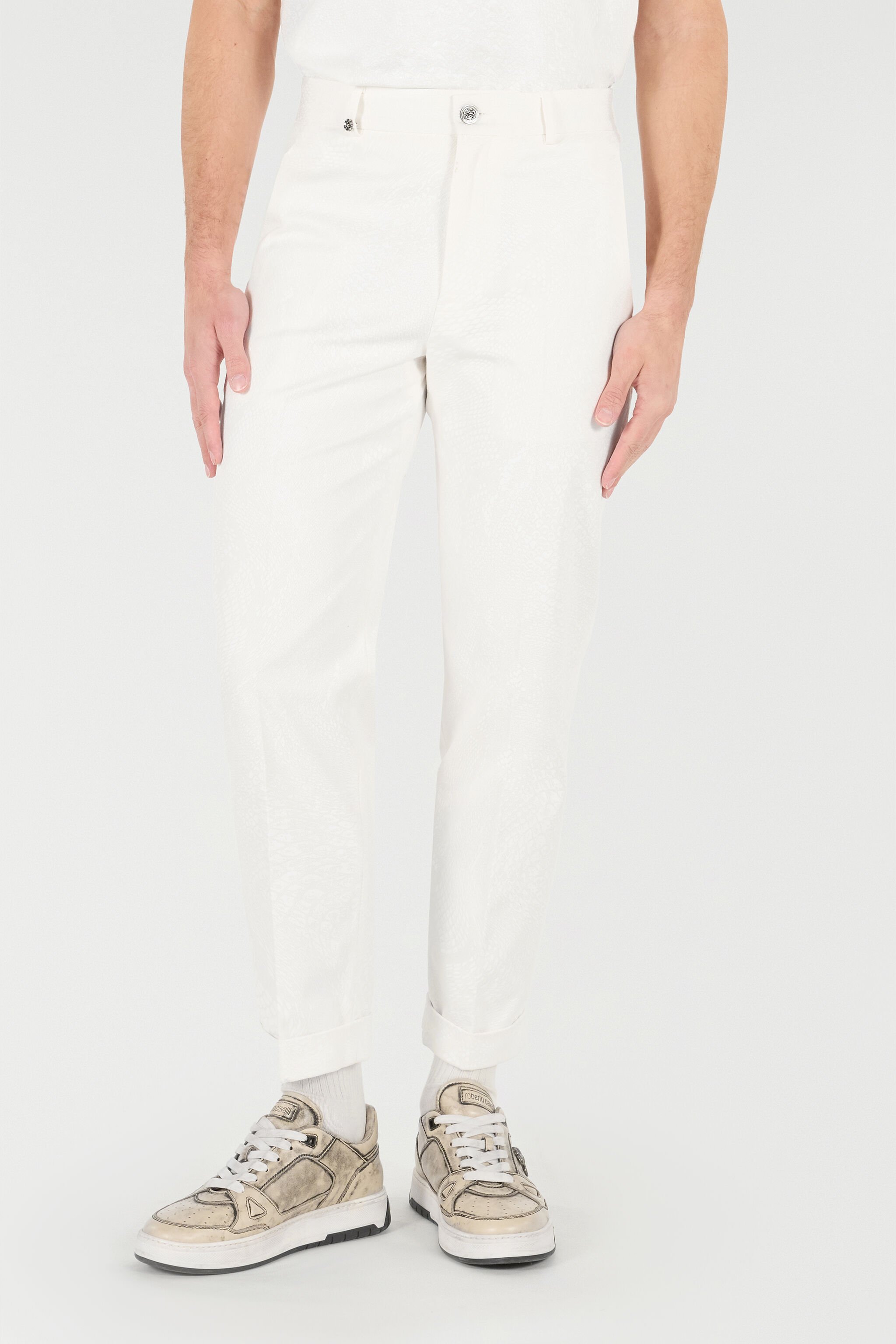 RC Pantalon Jambe Droite Blanc URT247-4NN53