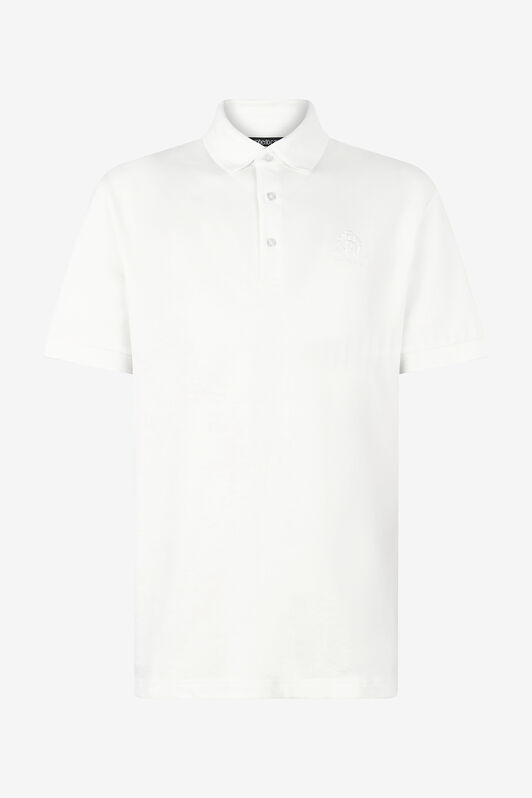 RC Polo With RC Monogram And Logo Embroidery White POT64A-KB001